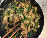 豚こまとピーマンの塩昆布卵炒め作り方6写真