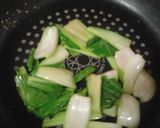 簡単朝食チンゲンサイの巣ごもり卵トースト作り方5写真