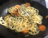 水煮で簡単！れんこんとにんじんのきんぴら作り方4写真