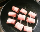 旬のチェリー、ベーコン巻き♪作り方5写真