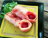 旬のチェリー、ベーコン巻き♪作り方6写真