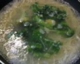 菜の花咲く♪ソイミソパスタ作り方2写真