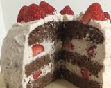 イチゴとチョコのスポンジケーキ作り方14写真