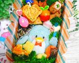 『カラフル♡うずら』キャラ弁♡お弁当彩り作り方14写真