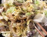 牛すじとキャベツのカレーマヨ炒め作り方6写真
