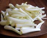 島らっきょうのみそ炒め作り方1写真