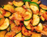 ズッキーニと豚肉のオイスターソース炒め作り方4写真