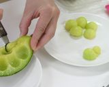 小玉スイカのカラフルピザ作り方1写真