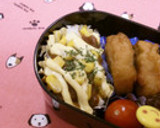 お弁当に「ゆで卵のカレーマヨ焼き」作り方10写真