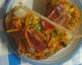 きんぴらオムレツの味噌あんかけ作り方5写真