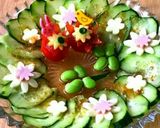 キュウリだけで綺麗なサラダ作り方11写真
