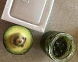 納豆とバジルアボガドのトースト作り方1写真