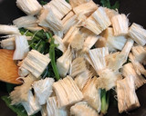 貝柱風✨えのき茸とほうれん草のバター炒め作り方1写真