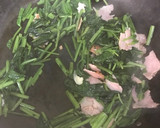 ほうれん草とベーコンの和風炒め作り方1写真