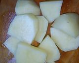 スナップえんどうとじゃがいもの味噌汁作り方1写真