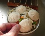 最速の蒸し野菜の小籠包添え作り方7写真