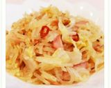 鯖ベーコン白菜ペペロンチーノ白滝作り方13写真