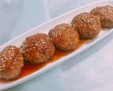 レンコン入り甘酢のシャキシャキハンバーグ作り方9写真