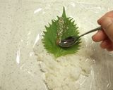 豚しゃぶ大葉梅　パッタンおにぎり作り方4写真