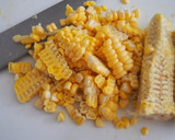 炊飯器で簡単♪とうもろこしごはん。作り方1写真