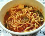 簡単♡蒙古タンメン中本でスープご飯作り方2写真