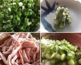 パワー充電ニンニクの香りのアスパラ炒飯作り方1写真