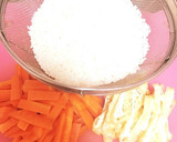 ♡にんじんと油揚げの炊き込みご飯♡作り方1写真