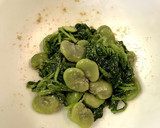 そら豆とほうれん草の胡麻味噌和え作り方3写真