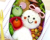 キャラ弁☆てるてる坊主にかわいいリボン作り方5写真