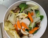 お一人様クリーミー味噌レモン味豆腐野菜炒作り方12写真