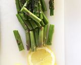 鶏肉とアスパラガスの塩レモンパスタ作り方2写真