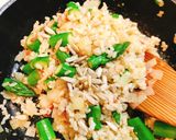アスパラと梅干しのボイルドライス作り方6写真