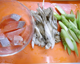 簡単！銀鮭とアスパラの醤油炒め作り方1写真