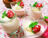 簡単!いちごの春色レアチーズケーキ作り方8写真