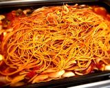 ホットプレートで唐揚げトマトパスタ作り方7写真