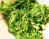 混ぜるだけ！胡瓜と豆苗のオーロラサラダ作り方4写真