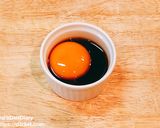 超簡単！ニラのおひたし卵黄の醤油漬けで作り方1写真