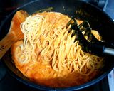 トマトとツナのクリームパスタ作り方6写真