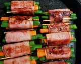 野菜のベーコン巻き巻き作り方3写真
