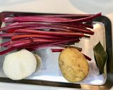 ビーツの茎のビシソワーズ 作り方1写真