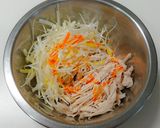 夏野菜とピリ辛ねぎ鶏のカラフルベジボウル作り方6写真