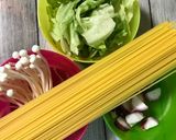 簡単タコの和風パスタ！作り方1写真