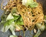 簡単タコの和風パスタ！作り方5写真