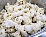 ビンゴソースde鶏皮の佃煮風!作り方3写真
