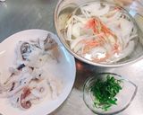 新玉ねぎと食べる！いかゲソの薬味添え作り方2写真