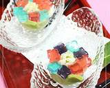 和菓子★あじさい（練り切り＋錦玉かん）作り方14写真