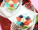 和菓子★あじさい（練り切り＋錦玉かん）作り方14写真