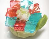 和菓子★あじさい（練り切り＋錦玉かん）作り方13写真
