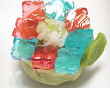 和菓子★あじさい（練り切り＋錦玉かん）作り方13写真