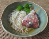 鯛のあらで鯛出汁そうめん作り方5写真